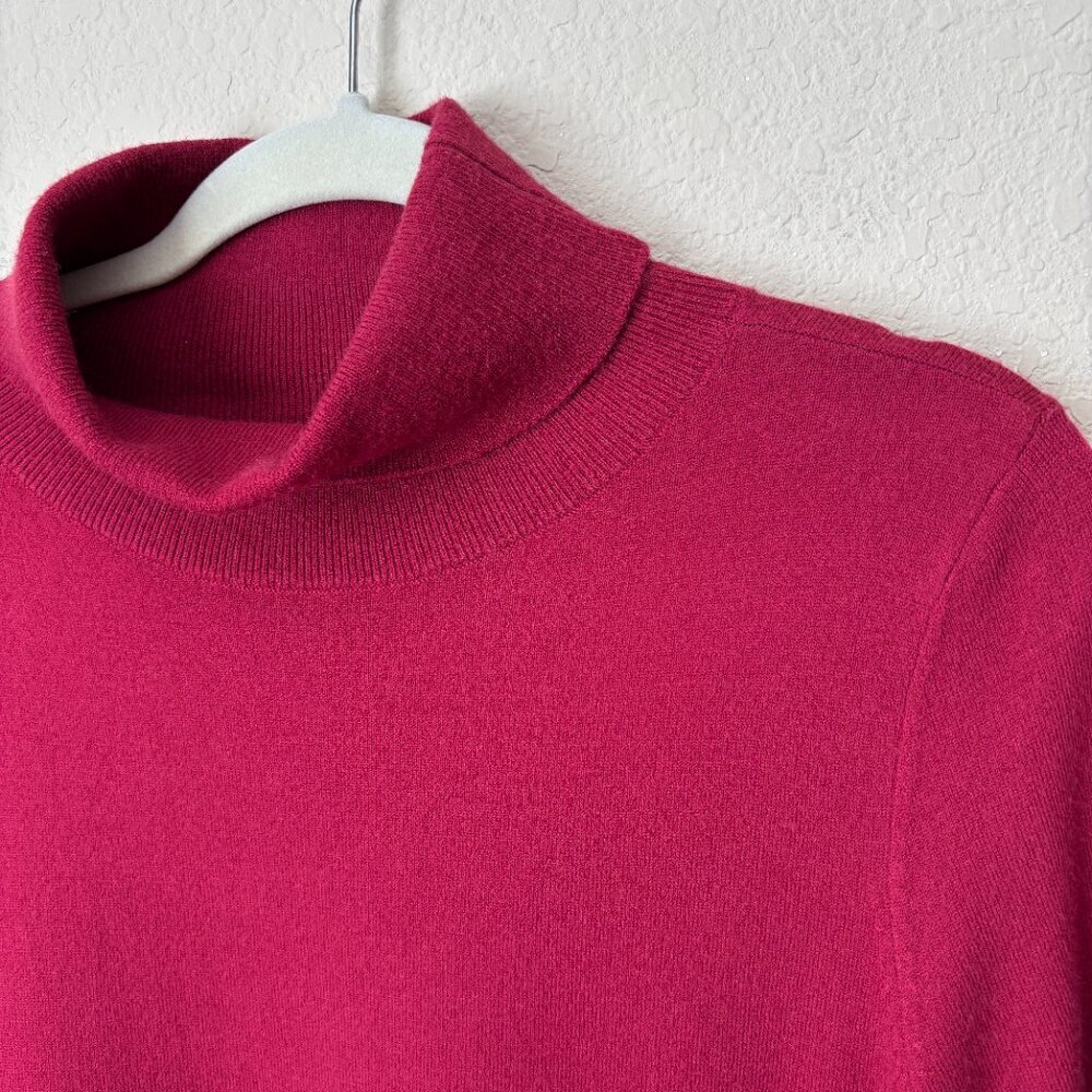 Soft Surroundings NEW Sleek Lines Turtleneck Long Sleeve Asymmetrical Sweater - Picture 7 of 9